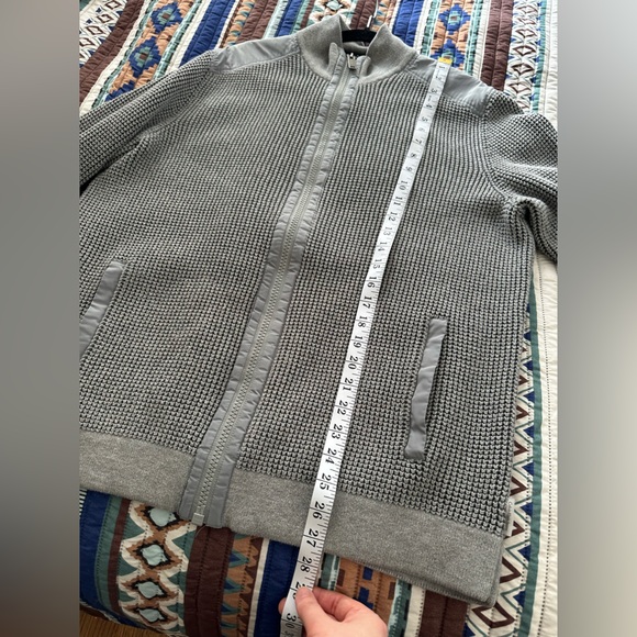 Gray sweater with zipper Calvin Klein size M-L - Picture 4 of 13